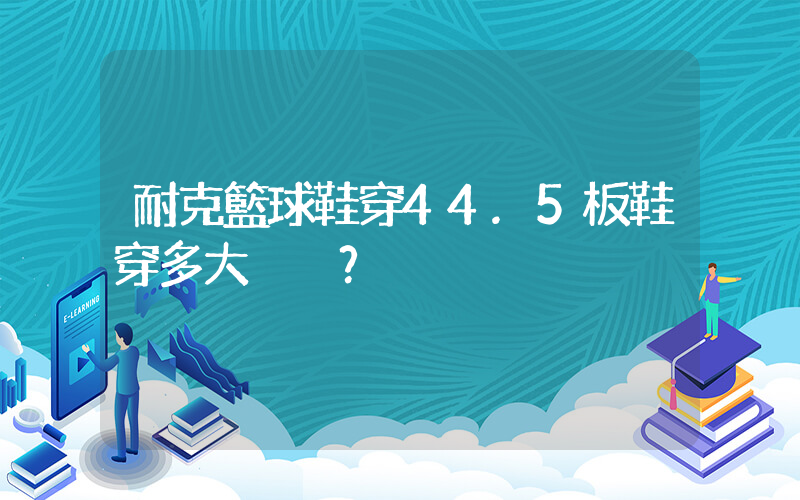 耐克籃球鞋穿44.5板鞋穿多大？插圖